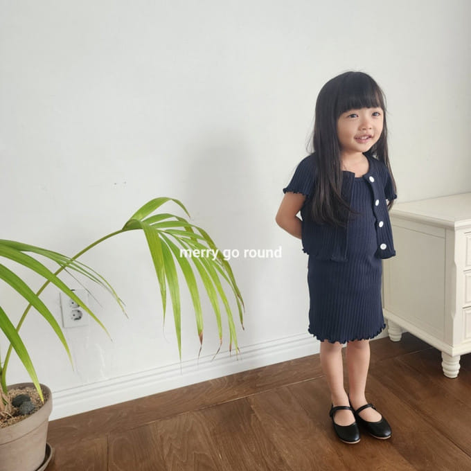 Merry Go Round - Korean Children Fashion - #kidsshorts - Rib Sleeveless One-Piece