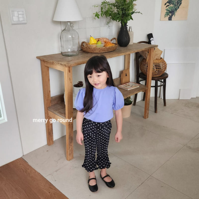 Merry Go Round - Korean Children Fashion - #kidsshorts - Wrinkle Boots Cut Pants - 3