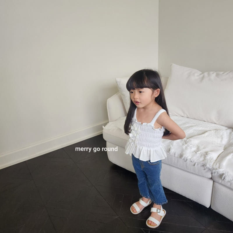 Merry Go Round - Korean Children Fashion - #kidsstore - Petite Ribbon Sleeveless Tee - 5