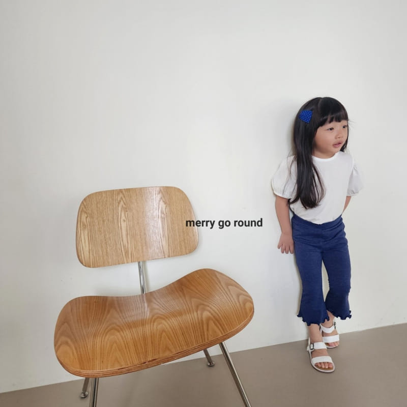 Merry Go Round - Korean Children Fashion - #kidzfashiontrend - Summer Jelly Boots Cut Pants - 5
