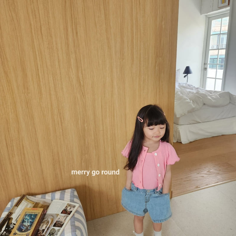 Merry Go Round - Korean Children Fashion - #kidsstore - Rib Sleeveless Set - 4