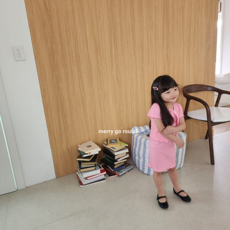 Merry Go Round - Korean Children Fashion - #kidzfashiontrend - Rib Sleeveless One-Piece - 3
