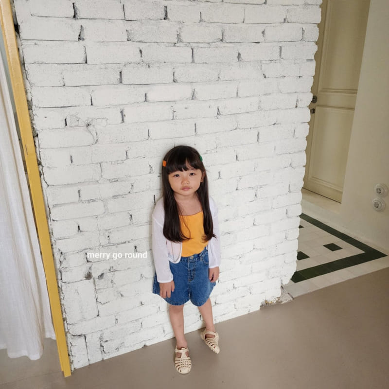 Merry Go Round - Korean Children Fashion - #littlefashionista - Mango Sleeveless Tee - 6