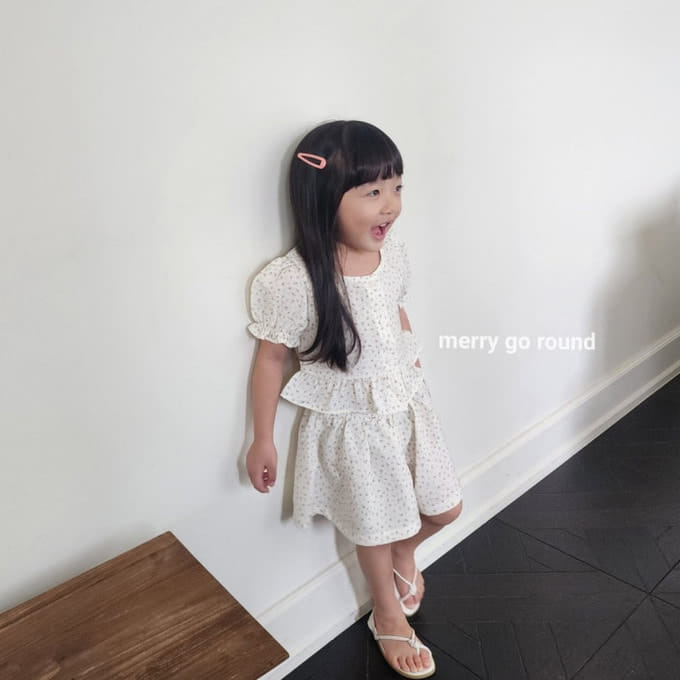 Merry Go Round - Korean Children Fashion - #magicofchildhood - Mini Rose Top Bottom Set