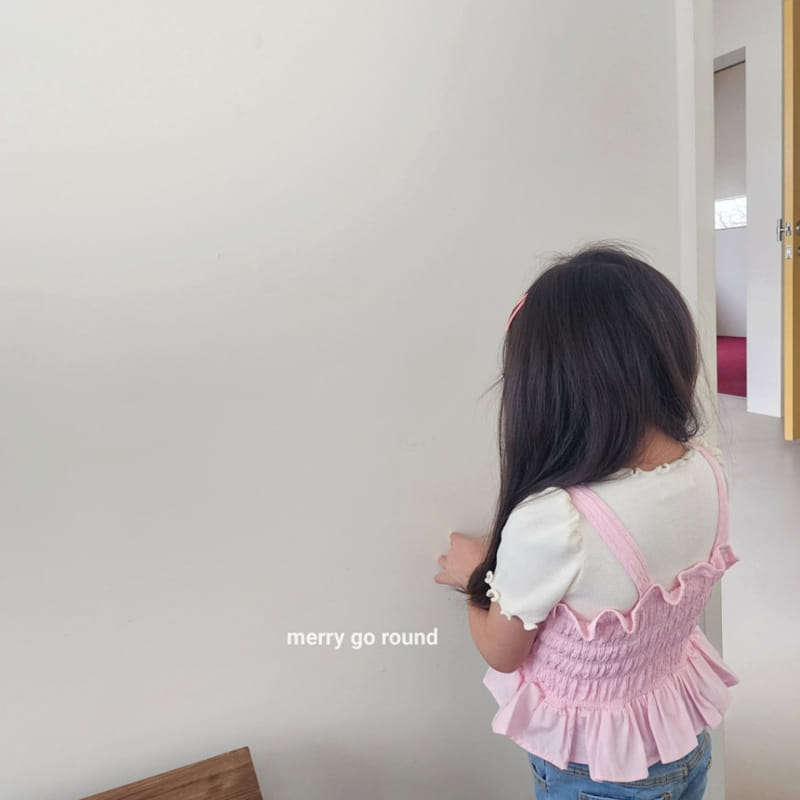 Merry Go Round - Korean Children Fashion - #minifashionista - Petite Ribbon Sleeveless Tee - 10