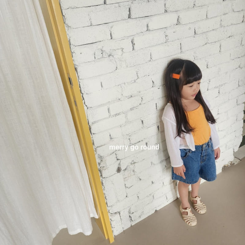 Merry Go Round - Korean Children Fashion - #minifashionista - Mango Sleeveless Tee - 8