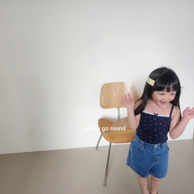 Merry Go Round - Korean Children Fashion - #minifashionista - Lace Sleeveles Tee - 3