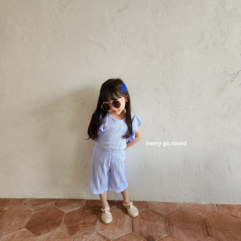 Merry Go Round - Korean Children Fashion - #minifashionista - Shine Pleats Top Bottom Set - 11