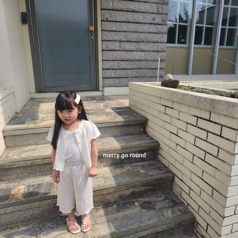 Merry Go Round - Korean Children Fashion - #minifashionista - Cardigan Three Set  - 4