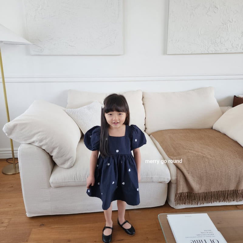 Merry Go Round - Korean Children Fashion - #prettylittlegirls - Rose Embroidery One-Piece - 10