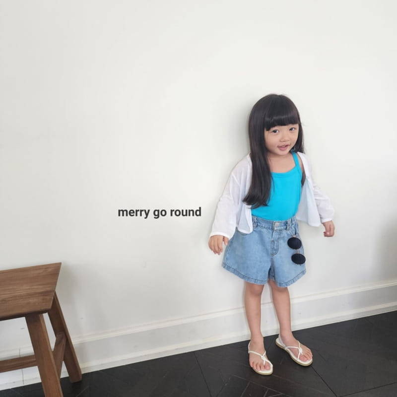 Merry Go Round - Korean Children Fashion - #prettylittlegirls - Slit Dneim Shorts - 11