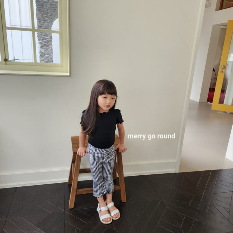 Merry Go Round - Korean Children Fashion - #prettylittlegirls - Summer Jelly Boots Cut Pants - 10
