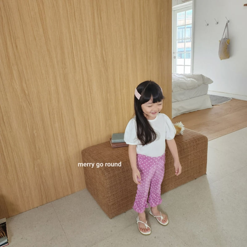 Merry Go Round - Korean Children Fashion - #prettylittlegirls - Wrinkle Boots Cut Pants - 10