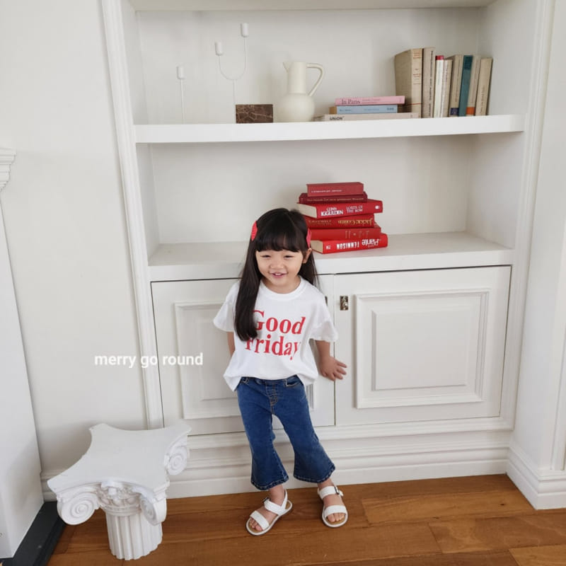 Merry Go Round - Korean Children Fashion - #stylishchildhood - Slit Boots Cut Pants - 5