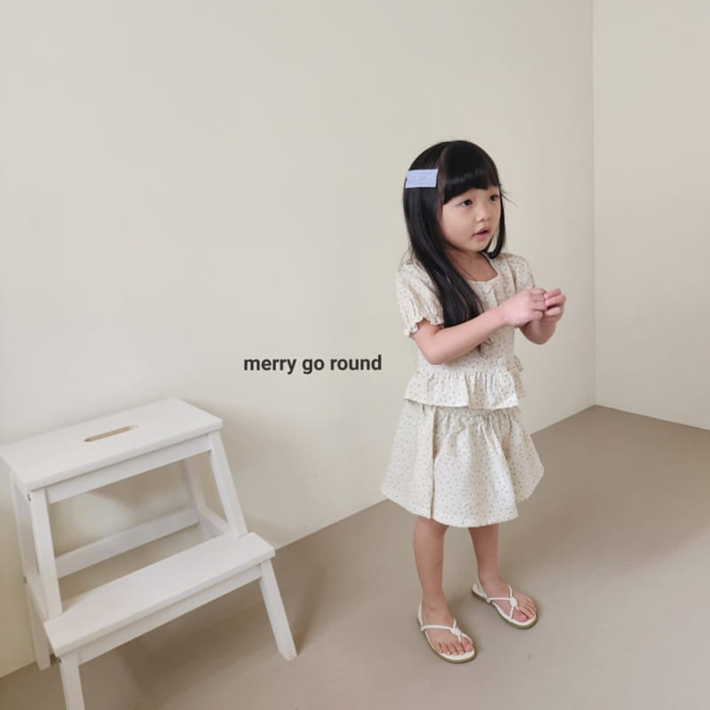 Merry Go Round - Korean Children Fashion - #prettylittlegirls - Mini Rose Top Bottom Set - 4