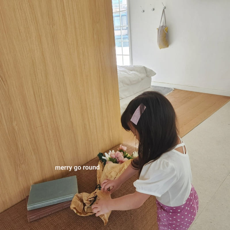 Merry Go Round - Korean Children Fashion - #toddlerclothing - Puff Tee - 7