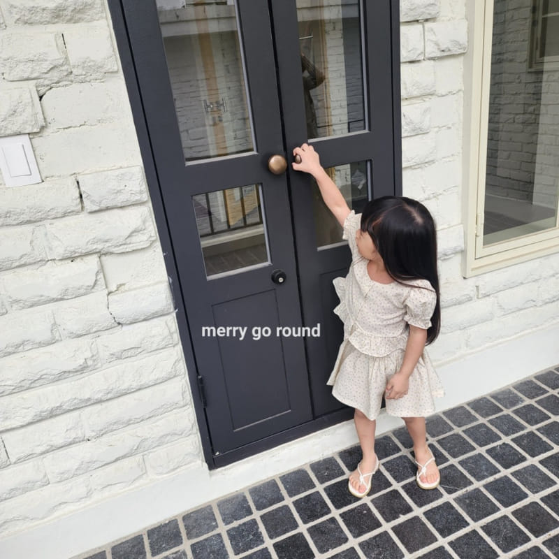 Merry Go Round - Korean Children Fashion - #toddlerclothing - Mini Rose Top Bottom Set - 5