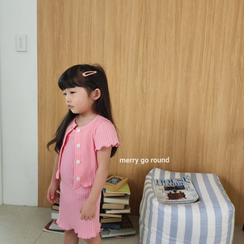 Merry Go Round - Korean Children Fashion - #toddlerclothing - Rib Sleeveless One-Piece - 10
