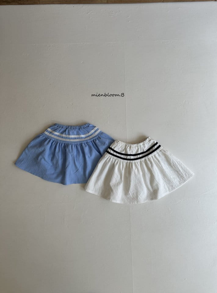 Mienbloom B - Korean Children Fashion - #childofig - Line Skirt