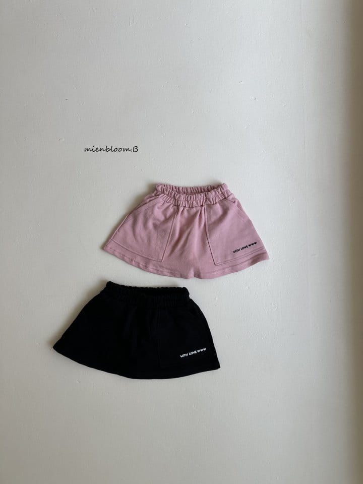 Mienbloom B - Korean Children Fashion - #fashionkids - Love Skirt - 2