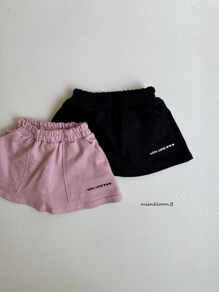 Mienbloom B - Korean Children Fashion - #kidsshorts - Love Skirt - 3