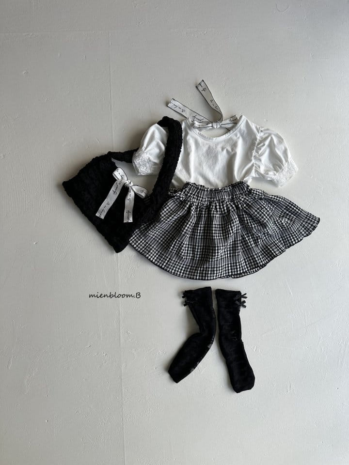 Mienbloom B - Korean Children Fashion - #kidsstore - Barbi Ribbon Tee - 6