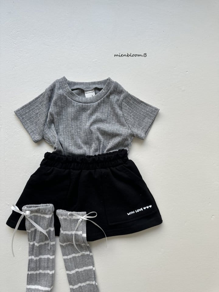 Mienbloom B - Korean Children Fashion - #minifashionista - Love Skirt - 9
