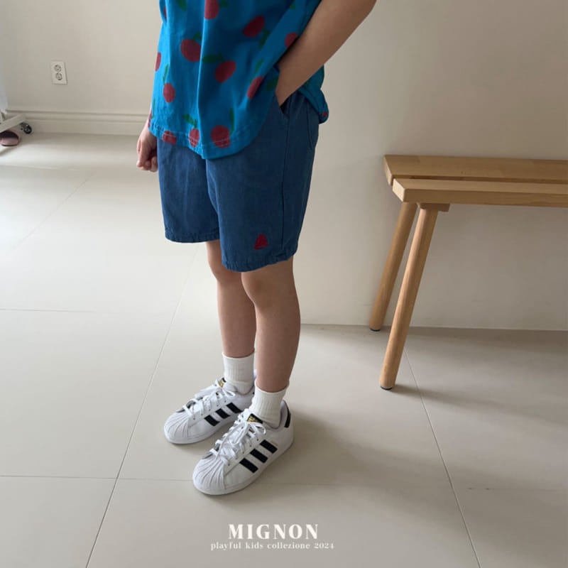 Mignon - Korean Children Fashion - #discoveringself - Vacation Denim Shorts - 3
