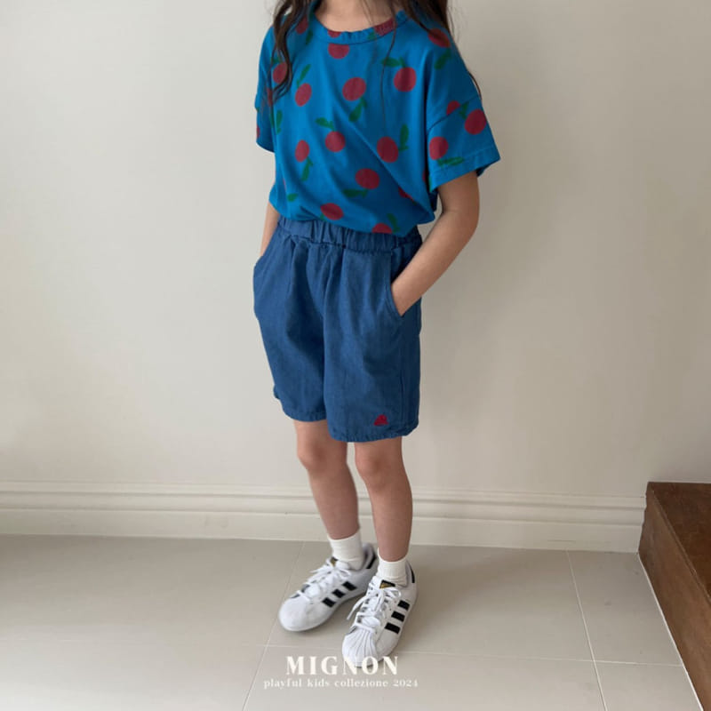 Mignon - Korean Children Fashion - #discoveringself - Vacation Denim Shorts - 4