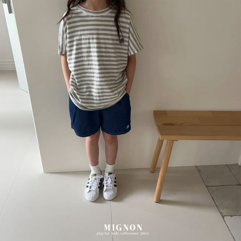 Mignon - Korean Children Fashion - #minifashionista - Vacation Denim Shorts - 11
