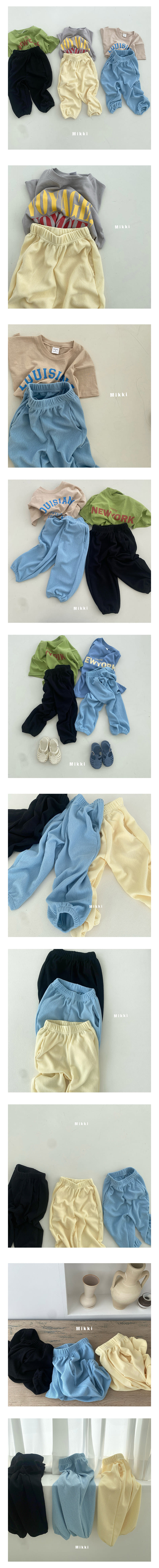 Mikki - Korean Children Fashion - #littlefashionista - Unique Ice Wrinkle Pants With Mom - 2