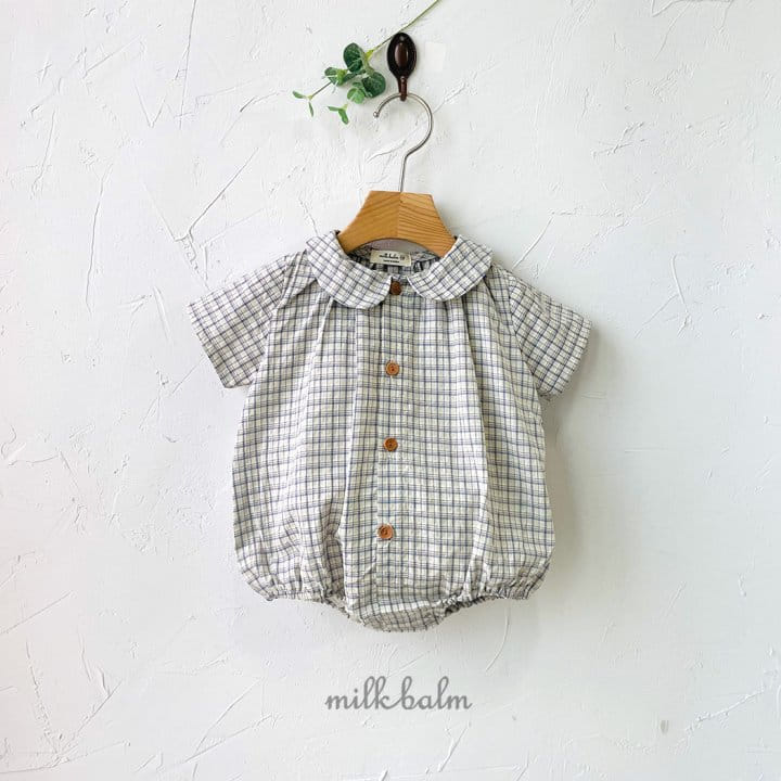Milk Balm - Korean Baby Fashion - #babyboutique - Leo Check Body Suit - 5