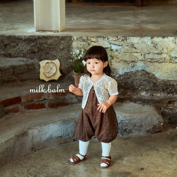 Milk Balm - Korean Baby Fashion - #babyboutique - Leo Dungarees Body Suit - 5