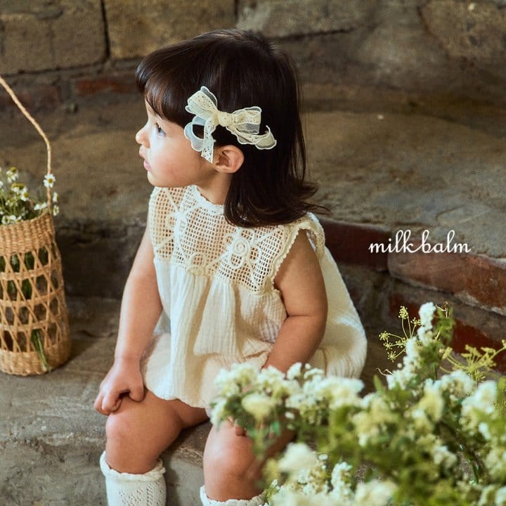Milk Balm - Korean Baby Fashion - #babyboutique - Crohet Body Suit - 3