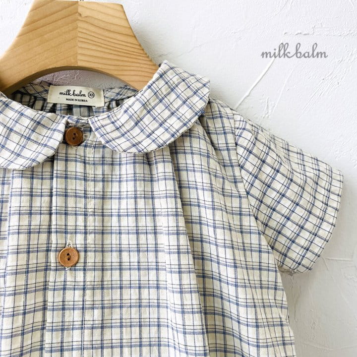 Milk Balm - Korean Baby Fashion - #babyboutiqueclothing - Leo Check Body Suit - 6