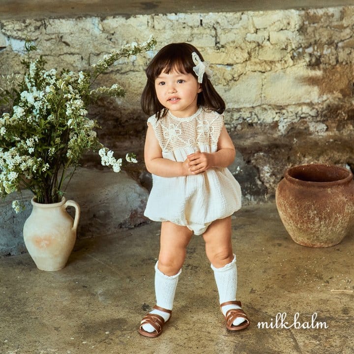 Milk Balm - Korean Baby Fashion - #babyboutiqueclothing - Crohet Body Suit - 5