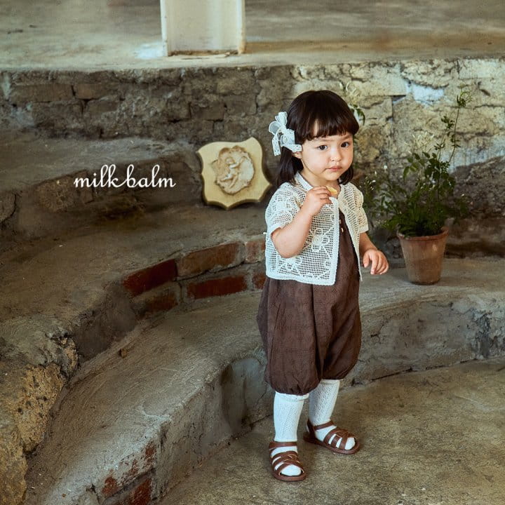 Milk Balm - Korean Baby Fashion - #babyclothing - Leo Dungarees Body Suit - 8