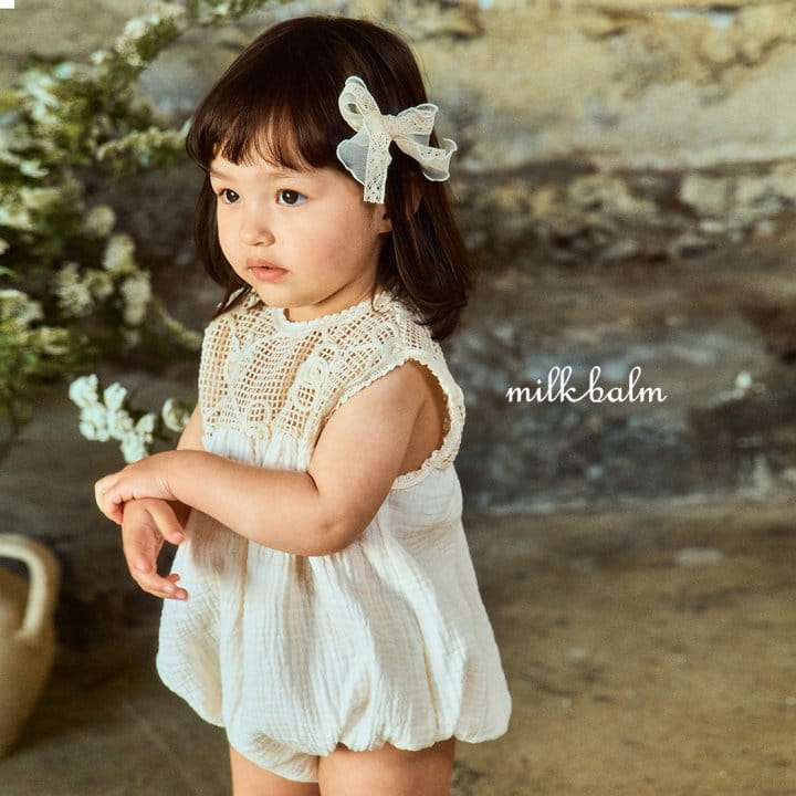 Milk Balm - Korean Baby Fashion - #babyfashion - Crohet Body Suit - 7