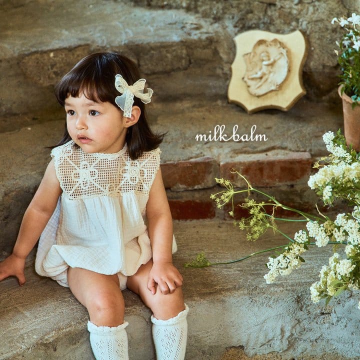 Milk Balm - Korean Baby Fashion - #onlinebabyboutique - Crohet Body Suit