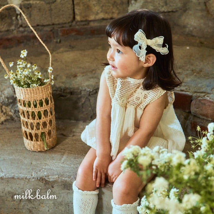 Milk Balm - Korean Baby Fashion - #onlinebabyshop - Crohet Body Suit - 2
