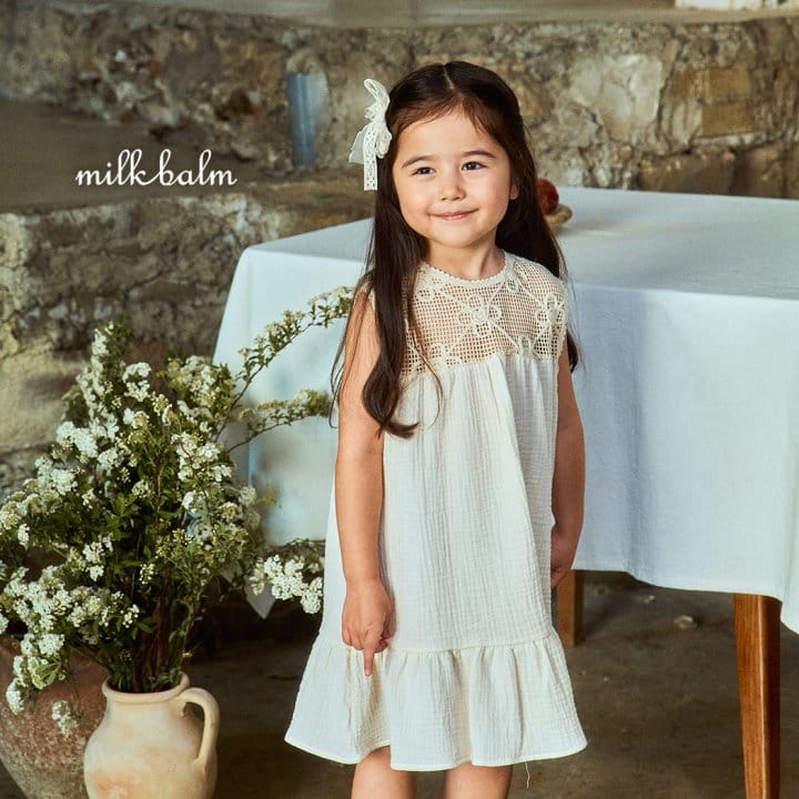 Milk Balm - Korean Children Fashion - #prettylittlegirls - Crohet One-Piece - 3
