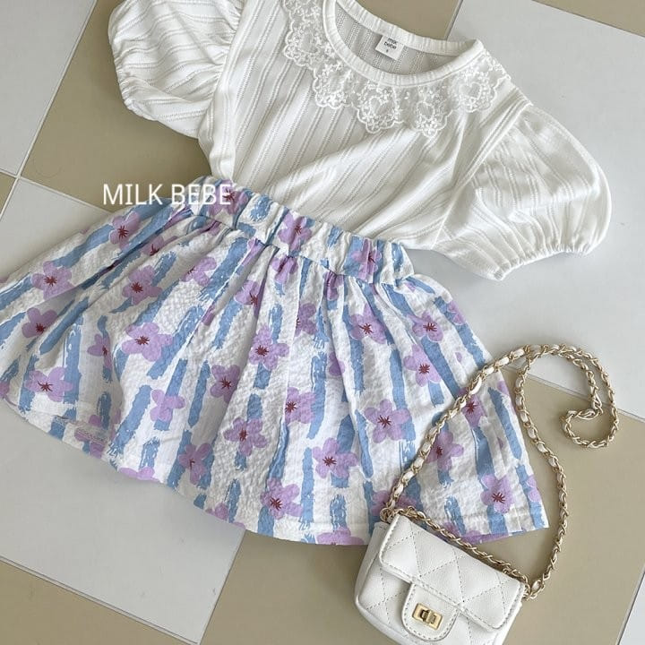 Milk Bebe - Korean Children Fashion - #childofig - Flower Skirt - 10
