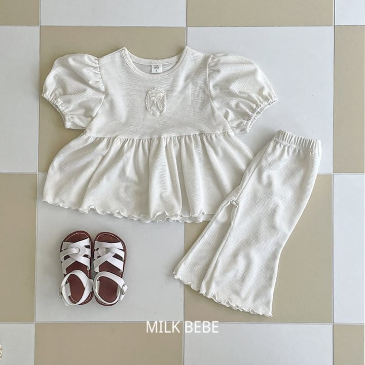Milk Bebe - Korean Children Fashion - #childrensboutique - Wendy Top Bottom Set - 6