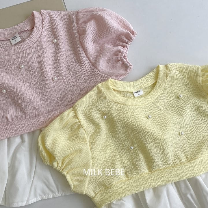 Milk Bebe - Korean Children Fashion - #designkidswear - Pearl Tee - 3