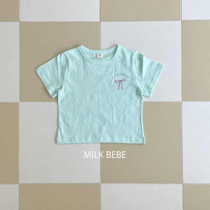 Milk Bebe - Korean Children Fashion - #discoveringself - Ribbon Tee - 10