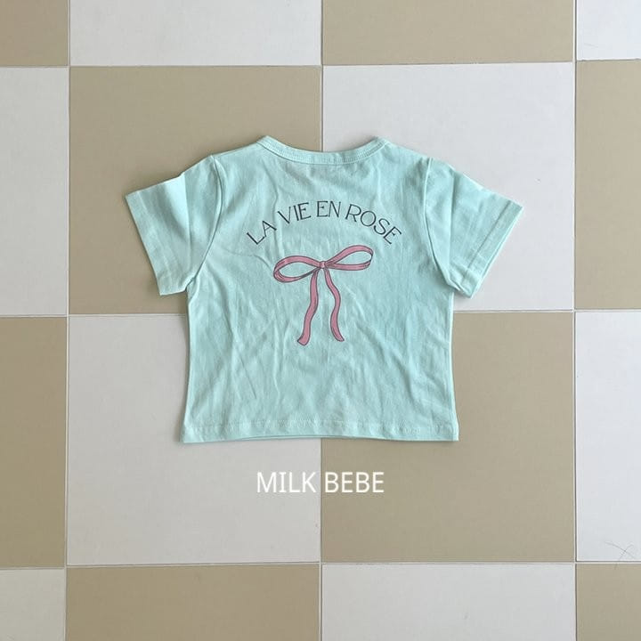 Milk Bebe - Korean Children Fashion - #fashionkids - Ribbon Tee - 11