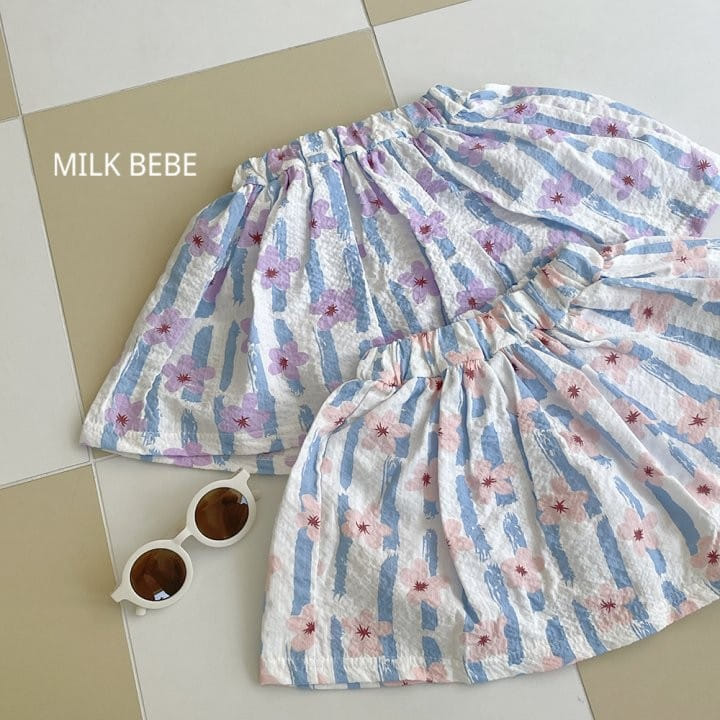 Milk Bebe - Korean Children Fashion - #littlefashionista - Flower Skirt - 3