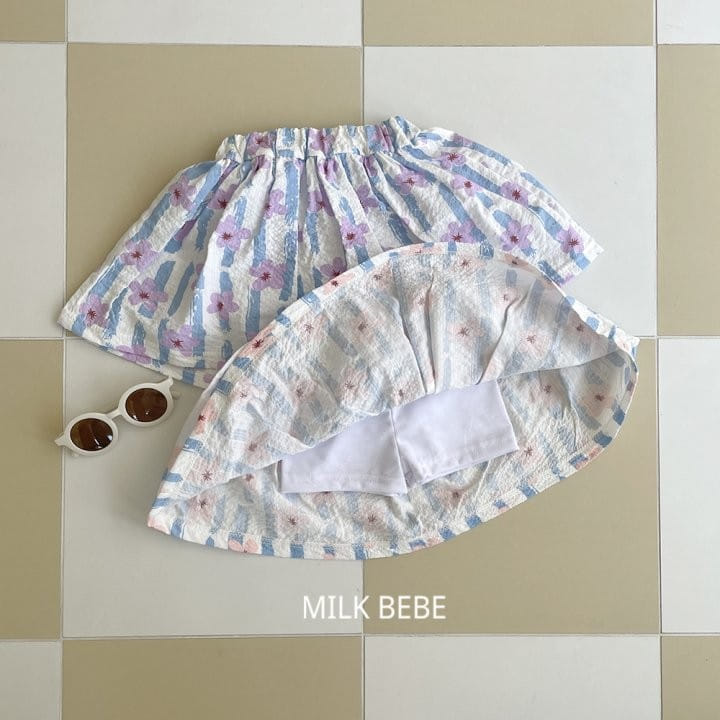 Milk Bebe - Korean Children Fashion - #littlefashionista - Flower Skirt - 4