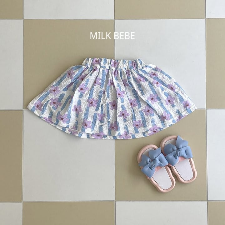 Milk Bebe - Korean Children Fashion - #minifashionista - Flower Skirt - 5