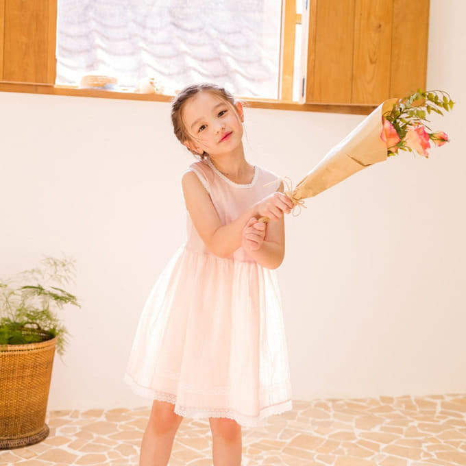 Milk Powder - Korean Children Fashion - #Kfashion4kids - Peach One-Piece